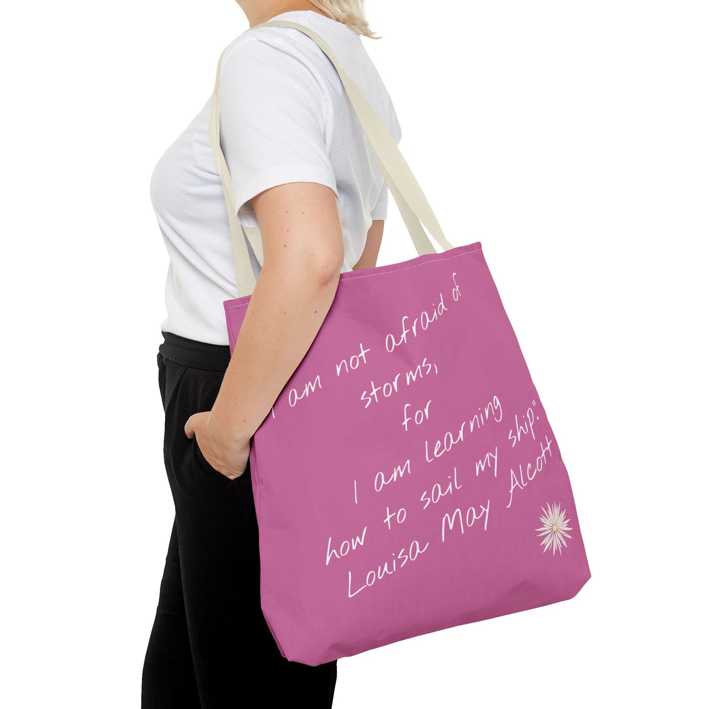 Inspirational Quote Tote Bag, Motivational Travel Bag, Affirmation Shopping Tote, Stylish Gift for Her, Eco-Friendly Daily Use
