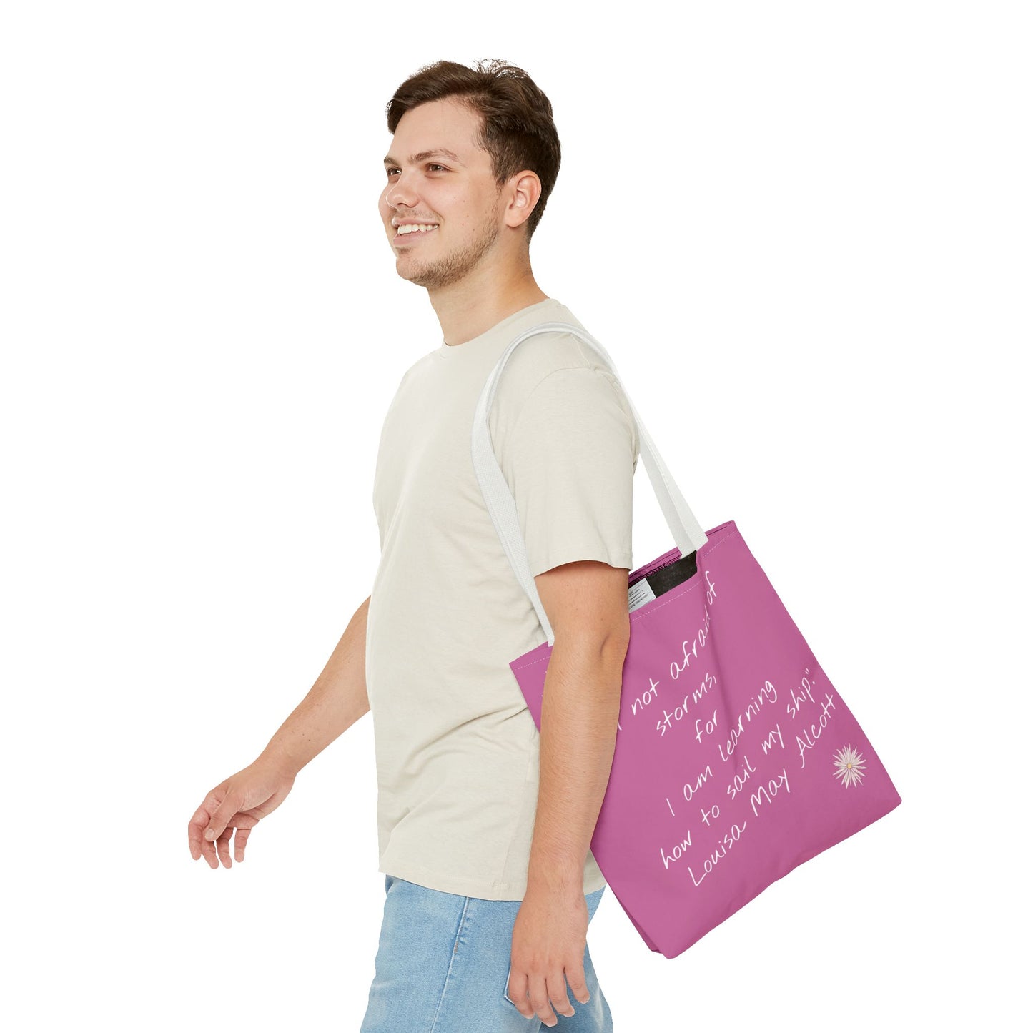 Inspirational Quote Tote Bag, Motivational Travel Bag, Affirmation Shopping Tote, Stylish Gift for Her, Eco-Friendly Daily Use