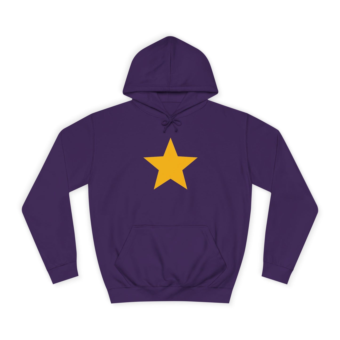 Vibrant Star Unisex College Hoodie, Casual Wear, College Gear, Gift for Students, Cozy Apparel, Everyday Hoodie