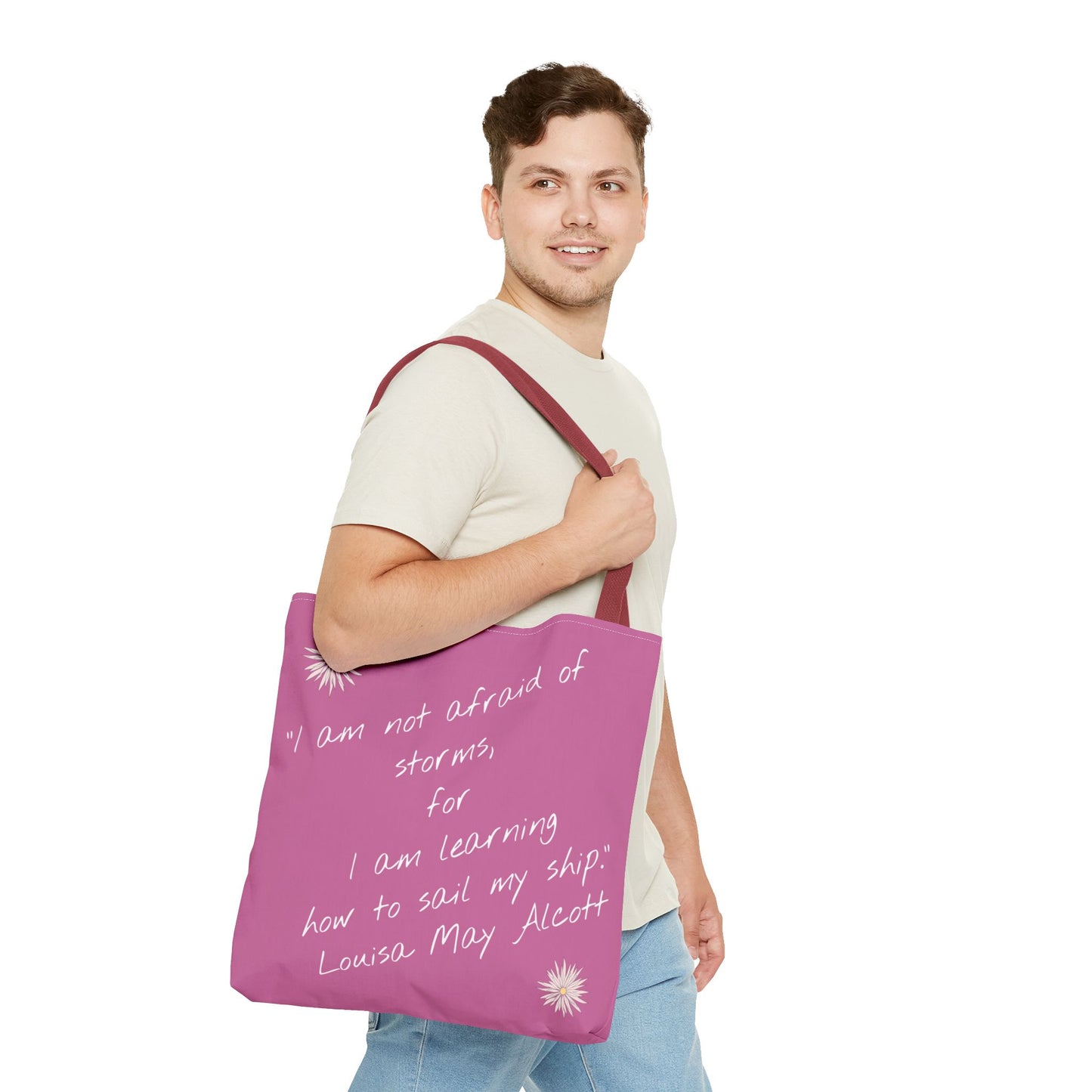Inspirational Quote Tote Bag, Motivational Travel Bag, Affirmation Shopping Tote, Stylish Gift for Her, Eco-Friendly Daily Use