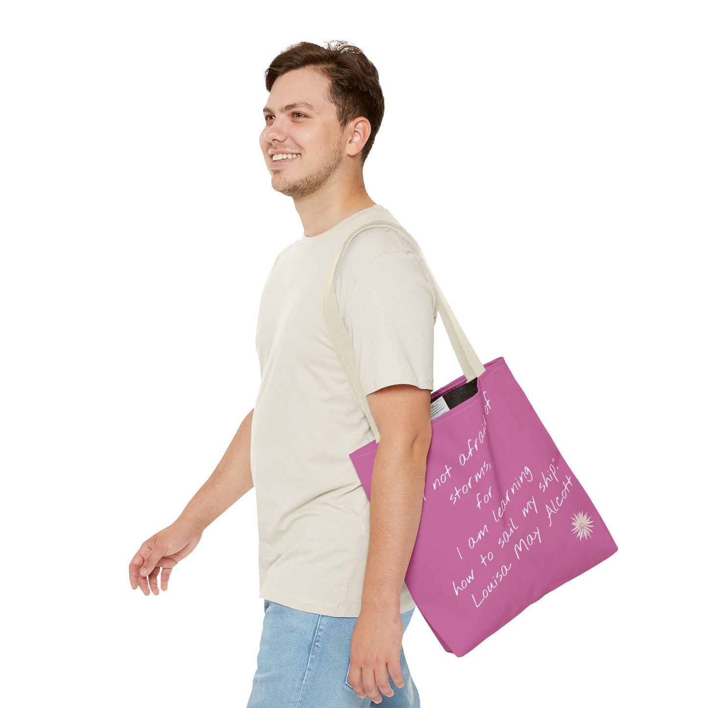 Inspirational Quote Tote Bag, Motivational Travel Bag, Affirmation Shopping Tote, Stylish Gift for Her, Eco-Friendly Daily Use