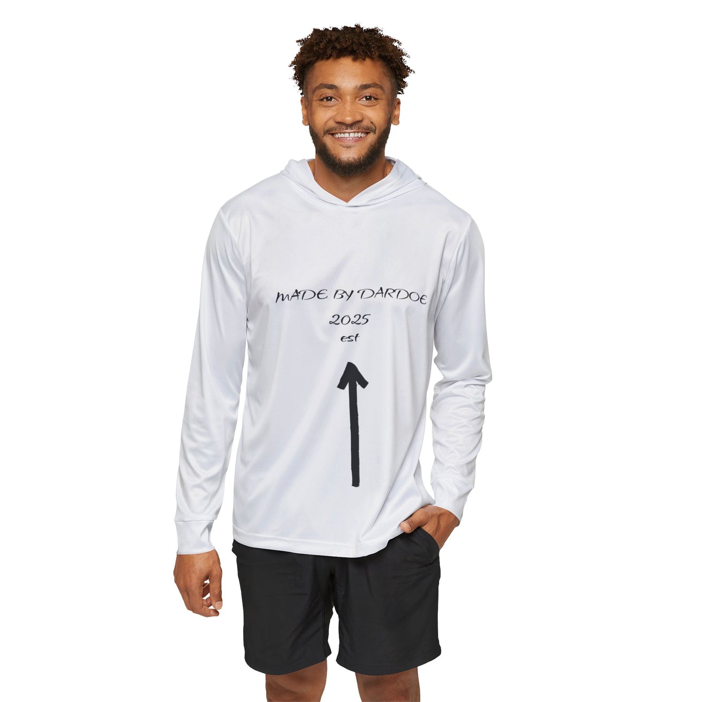 Men's Sports Warmup Hoodie with Custom Text, Athletic Hoodie, Gift for Fitness Enthusiasts, Sportswear for Gym, Casual Wear