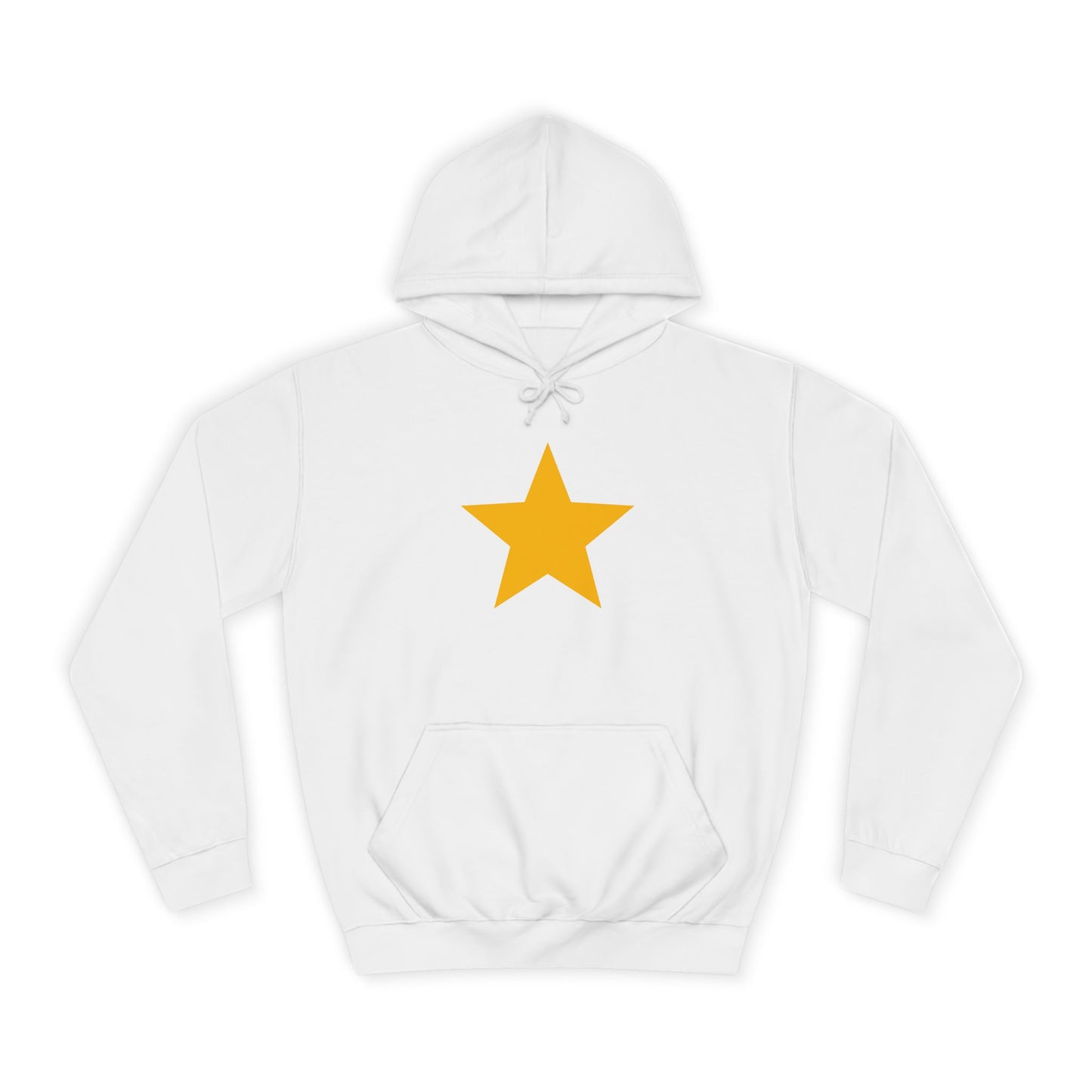 Vibrant Star Unisex College Hoodie, Casual Wear, College Gear, Gift for Students, Cozy Apparel, Everyday Hoodie