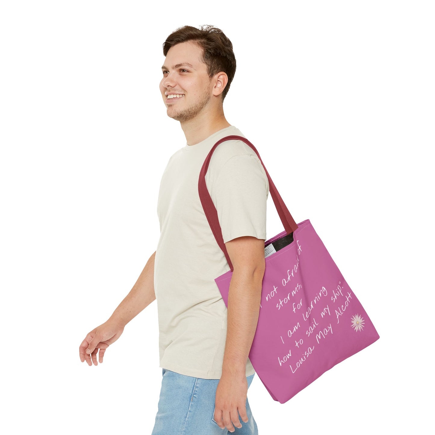 Inspirational Quote Tote Bag, Motivational Travel Bag, Affirmation Shopping Tote, Stylish Gift for Her, Eco-Friendly Daily Use